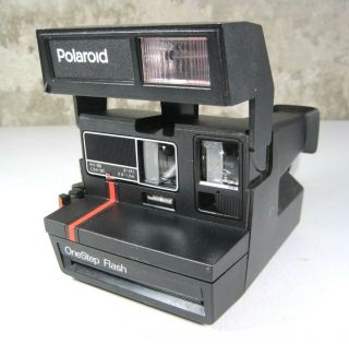 Polaroid 600 One Step Flash Instant Film Camera With Strap