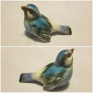 Vintage Goebel Hummel Porcelain Ceramic Figurine Blue Bird West Germany Cv72