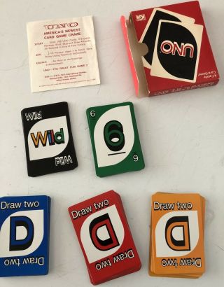 Vintage Uno Cards From 1978.  Complete.