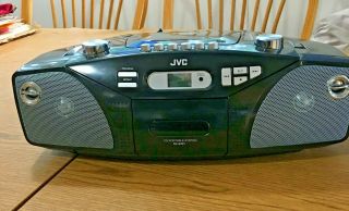 Vintage Jvc System Model Rc - Ez31b Boombox Cd,  Cassette,  Am/fm And Remote