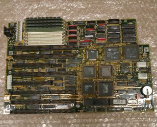 Vintage 1990 Ami 20 Mhz 386sx Cache Motherboard For Xt Case,  With 4mb Ram,