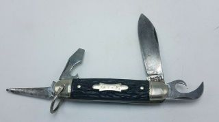 Vintage Imperial Kamp King Utility Folding Pocket Knife - Made In Usa 4 Blade