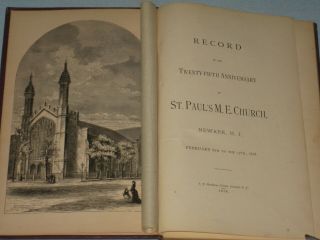 1878 Book Record Of The 25th Anniversary Of St.  Paul 