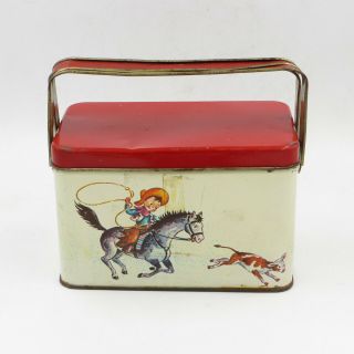 Vintage Metal Lunchbox Pail / Tin 1940 