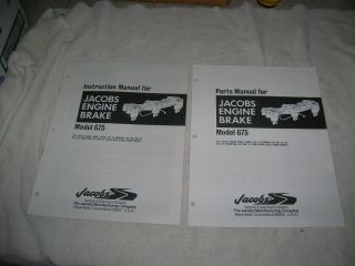 Vintage Jacobs Jake Brake 71 - 92 - 25B 30 30E - 675 Parts & Installation Manuals 8
