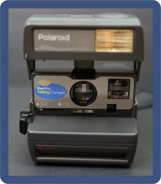 Vintage Polaroid One Step Talking Instant Film Camera Uses 600 Film
