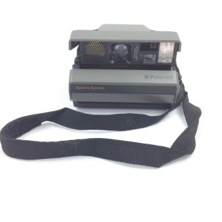 Vintage Polaroid Spectra System Instant Film Camera With Neck And Hand Straps