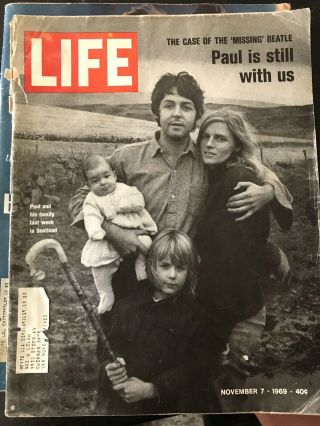 Two Vintage Life Magazines: BEATLES MCCARTNEY 1968,  1969 3