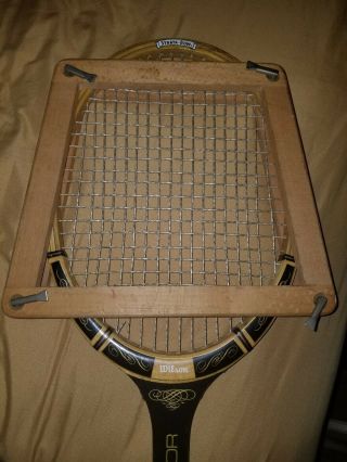 Vintage Wooden Tennis Racquet " Wilson Conqueror " -