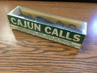 Vintage P.  S.  OLT Regular Duck Call No.  D - 2 Duck Hunters Game Call Pekin Ill.  USA 3