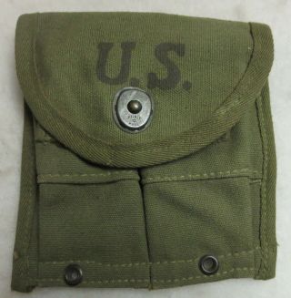 Ww2 Vintage Us Gi Issue.  30 M1 Carbine Mag Pouch 1945 Aldwell Products
