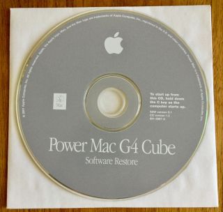 Apple Power Mac G4 Cube Restore & Hardware Test Discs (Mac OS 9.  1) 2