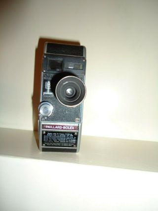 Paillard Bolex L8 Vintage 8mm Cine Movie Film Camera Yvar 12.  5mm F/2.  8 Lens
