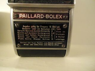 Paillard Bolex L8 Vintage 8mm Cine Movie Film Camera YVAR 12.  5mm f/2.  8 lens 2