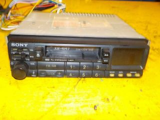 Sony Xr - 4147 Vintage Car Audio Stereo 22w Radio Am/fm Tuner Cassette & Equalizer