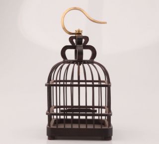 Vintage Wood Birdcage Old Canary Pet Cage Supplies Collectible Gift