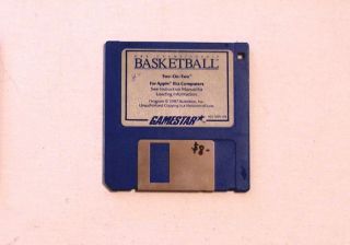 Gba Championship Basketball Two - On - Two 3.  5 " Disk By Gamestar For Apple Iigs