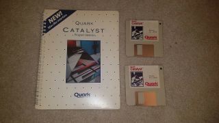 Vintage Apple Ii Quark Catalyst Program Selector Mac - Like Interface Book,  Disc