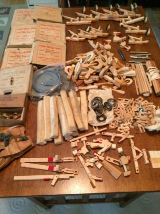 Vintage Wurlitzer Piano Parts - Wire,  Hammers,  Whippens,  Felt,  Bushings & More