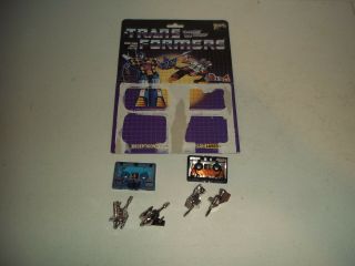 Vintage Transformers G1 Frenzy And Laserbeak Complete With Card Back