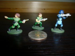 3 Grenadier Models 25mm Paranoia Troubleshooters 1986 Painted Vintage