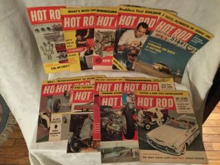 Vintage 1956hot Rod Magazines.  12 Issues