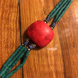 Vintage Native American Indian Western Bracelet Jewelry Piece Old Handmade 5
