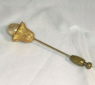 Vintage 1964 Sarah Coventry Baroque Pearl Stick Pin Flower Tulip