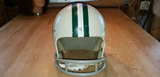 Vintage York Jets Football Helmet Rawlings Air - flo HNFL Large Youth White 2