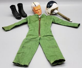 Vintage Ideal Captain Action Steve Canon Outfit And Mask Boots Helmet