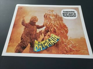 Godzilla Vs Swamp Monster Lobby Card Vintage