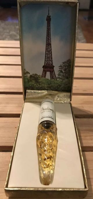 Vintage Printemps Perfume By Louis D’or Of France 1/4 Fl Oz Bottle,  Nos