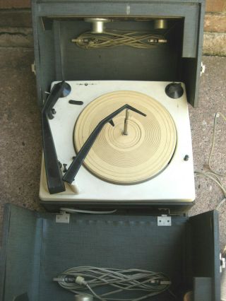 Vintage Stereo Voice Of Music Portable Record Player