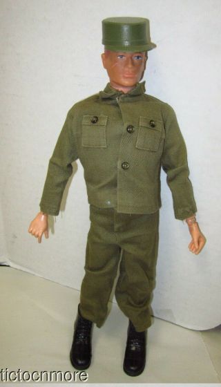 Vintage 12 " Gi Joe Action Soldier Redhead Scarface Figure Army Fatigues Uniform