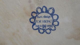 VINTAGE LOTTE TURI DESIGN TOR VIKING CERAMIC POTTERY TEAPOT NORWAY 5