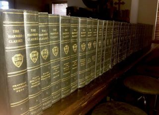 1909 - 1910 Harvard Classics Set Of 50 Including 1914 Lecture Book