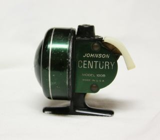 Vintage Johnson Century Model 100b Spincasting Fishing Reel Usa