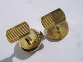 Vintage Newmark Swiss Made Watch/Cufflinks,  Mechanical movement Gold plated 2