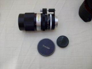 auto Vivitar 1:3.  5 f=135mm lens & Vivitar auto 2x custom Teleconverter. 4