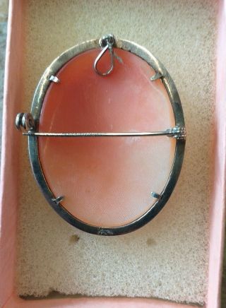 Vintage shell cameo brooch 3