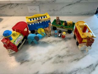 1973 Fisher Price Little People Circus Train 991 Complete Set Vintage