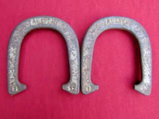 2 (two) Vintage Allith Official Pitching Horseshoes 2 - 1/2 Pounds Each