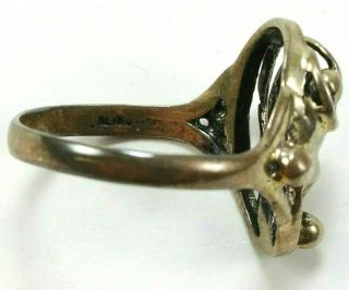 Vintage Sterling Silver Ireland 925 Ring Size 7 3/4 2
