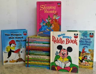 27 Vintage Disney Wonderful World Of Reading Books 1970/80s