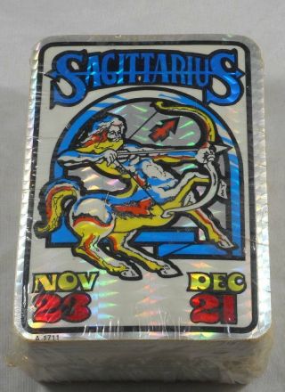 Vintage Pack 100 1970s - 80s Sagittarius Zodiac Sign Prism Stickers Astrology