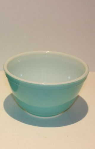 Vintage Pyrex Aqua Turquoise/robin Egg Blue Small Nesting Mixing Bowl 1 1/2 Pt