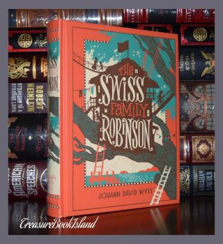 Swiss Family Robinson By Johann D.  Wyss Leather Bound Collectible