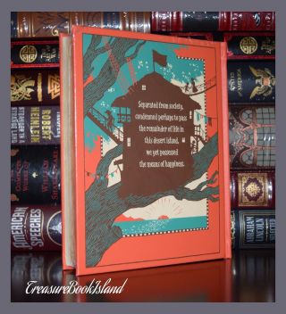 Swiss Family Robinson by Johann D.  Wyss Leather Bound Collectible 3
