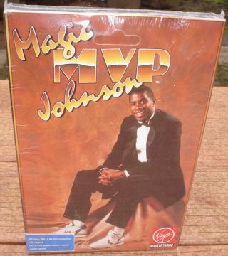 Magic Mvp Johnson Dos Game 3.  5 Disk Ibm & Compatibles