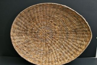 Large Vintage Winnowing Basket Centerpiece Fruit Basket Wall Decor Coil Design